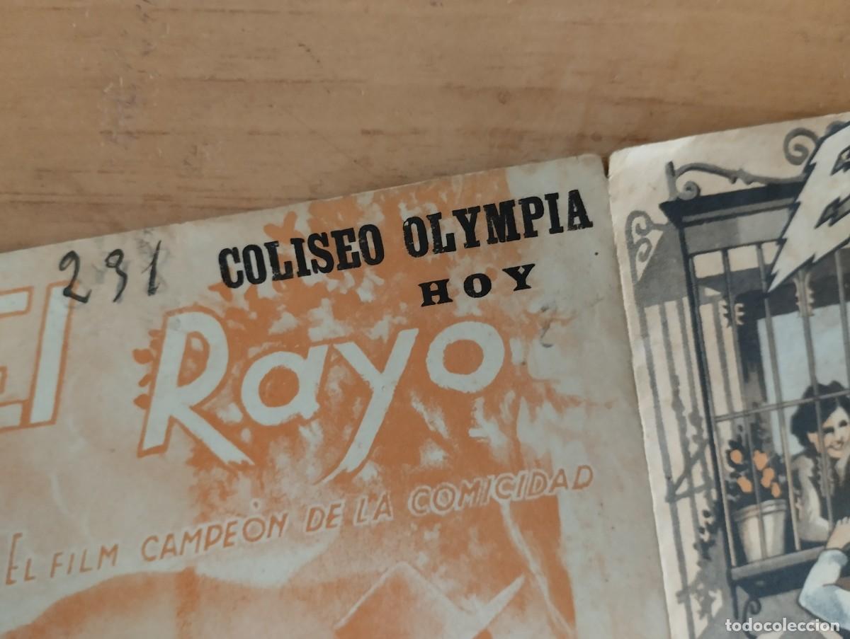 Cine: N&ordm;3-- PROGRAMA DE CINE DE LA PELICULA -- EL RAYO - Foto 4
