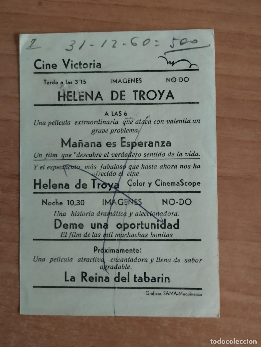 Cine: N&ordm;3-- PROGRAMA DE CINE DE LA PELICULA -LA REINA DEL TABARIN. ct - Foto 2