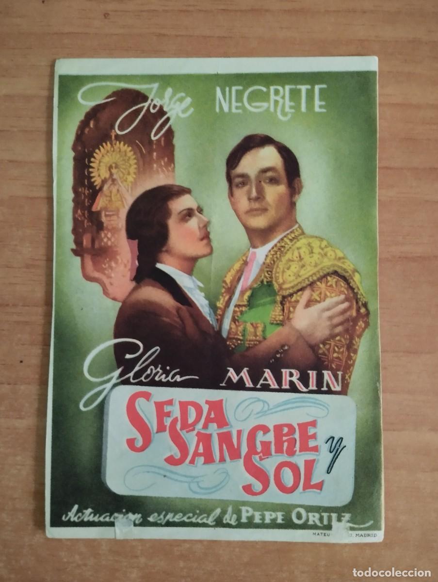 Cine: N&ordm;3-- PROGRAMA DE CINE DE LA PELICULA -. SEDA SANGRE SOL, - Foto 1
