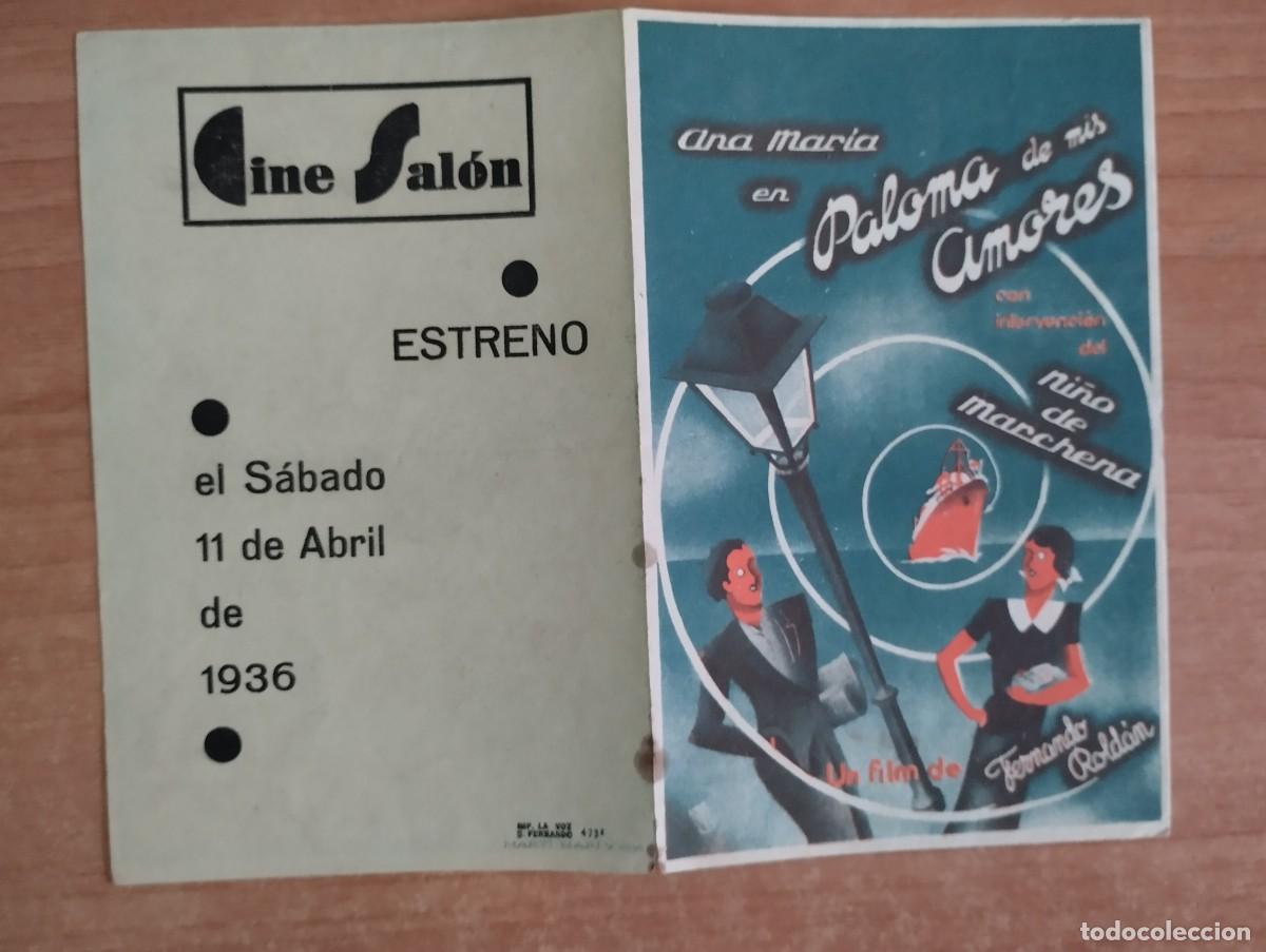 Cine: N&ordm;3-- PROGRAMA DE CINE - PALOMA DE MIS AMORES