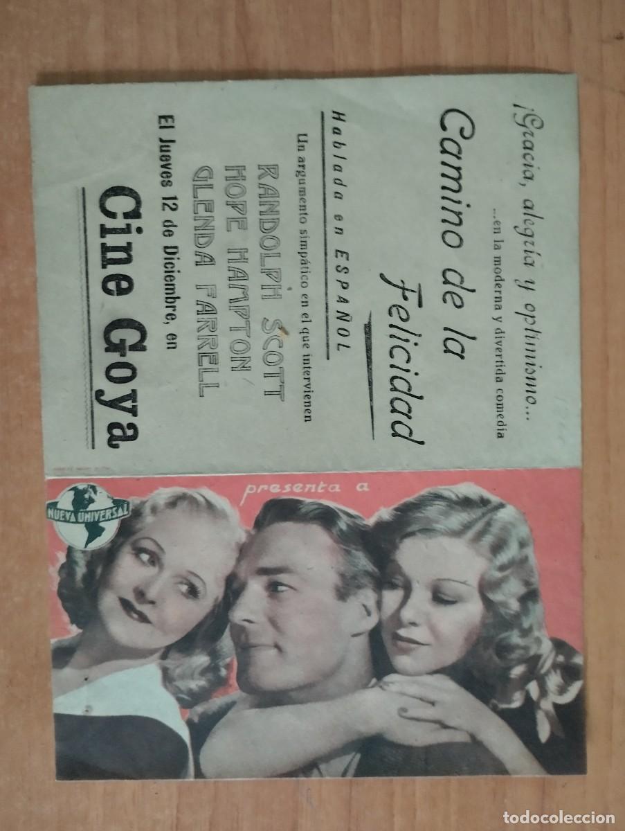 Cine: N&ordm;3-- PROGRAMA DE CINE - CAMINO DE LA FELICIDAD - Foto 1