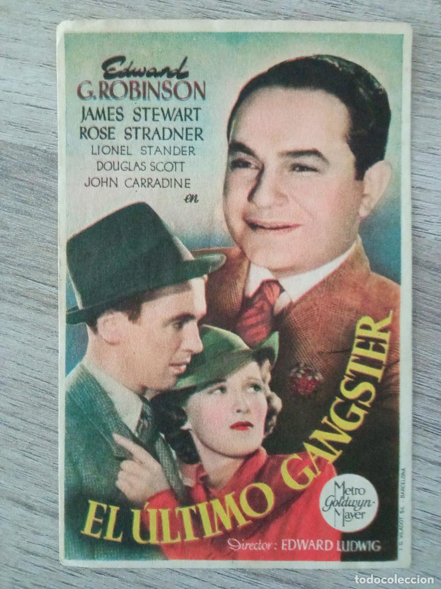  Flyers Publicitaires de films Anciens: EL ULTIMO GANGSTER, EDWARD G. ROBINSON