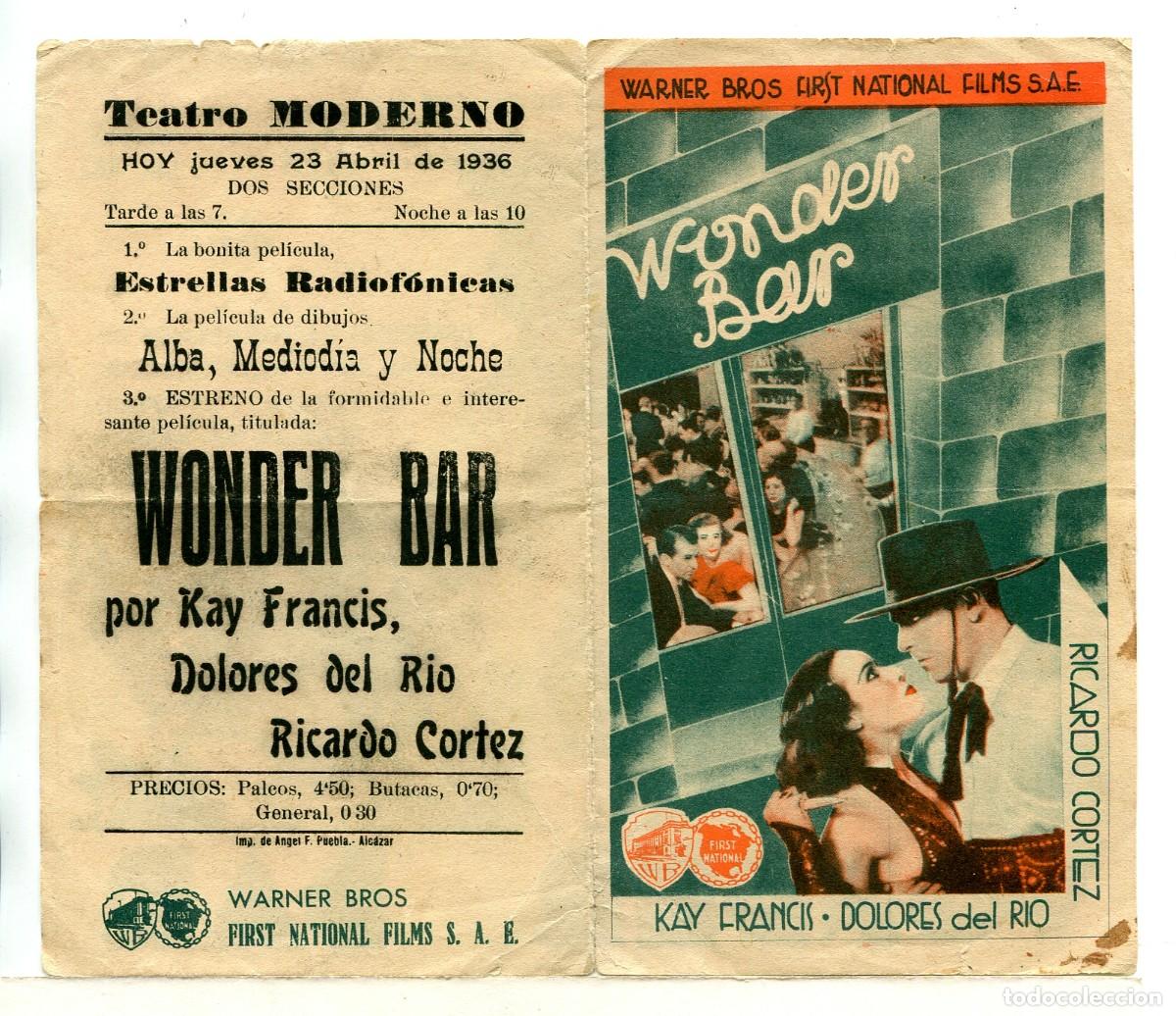 Cine: WONDER BAR, con DOLORES DEL R&Iacute;O. - Foto 1