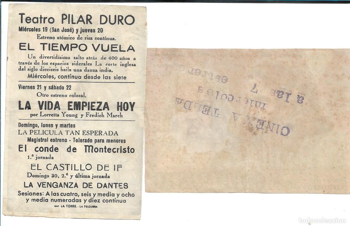 Cine: EL CONDE DE MONTECRISTO - DOS PROGRAMAS - Foto 2