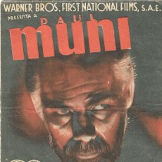 Cine: PN - PROGRAMA DOBLE - LA TRAGEDIA DE LOUIS PASTEUR - PAUL MUNI - TEATRO CIRCO - 1936.