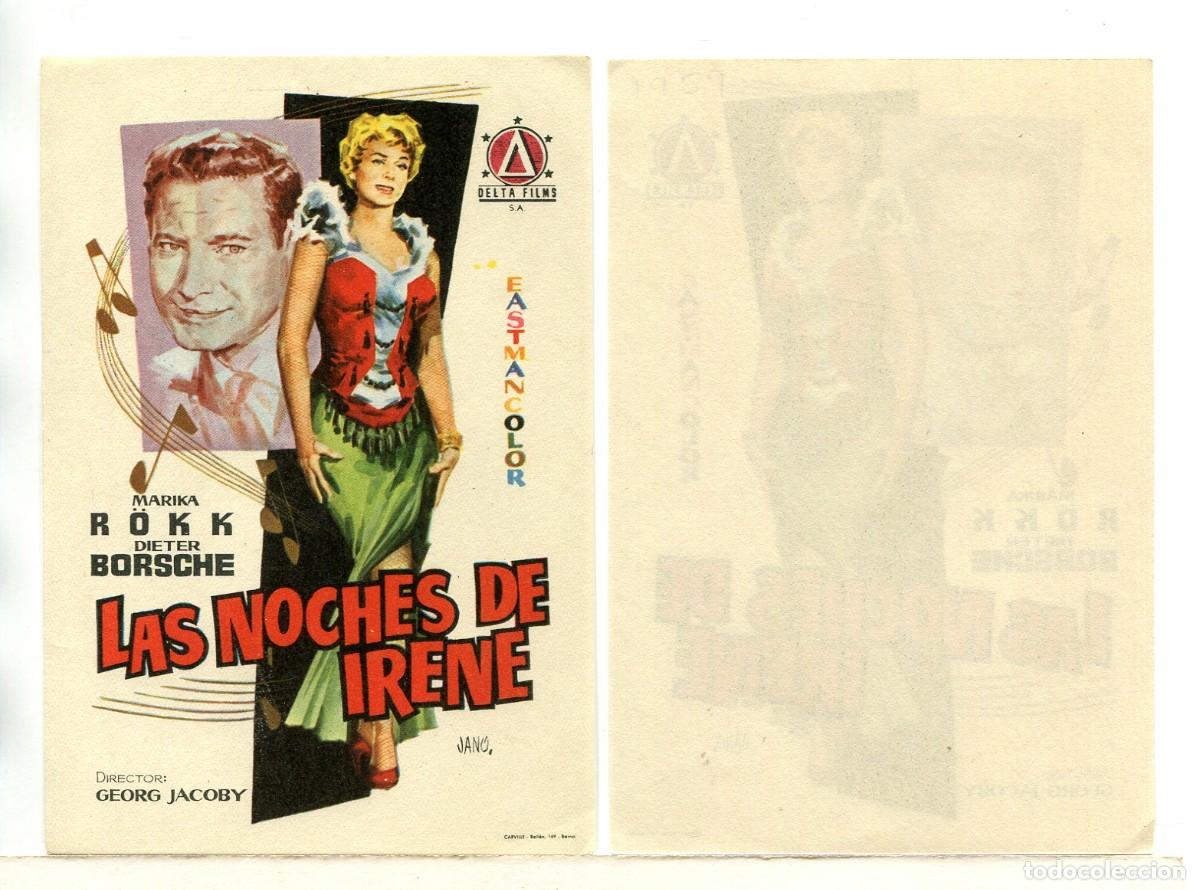  Flyers Publicitaires de films Anciens: LAS NOCHES DE IRENE, con Marika R&ouml;kk.