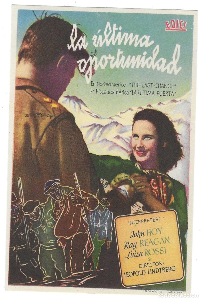 Cine: Programa Cine. La &uacute;ltima oportunidad. John Hay. 19-1620 - Foto 1
