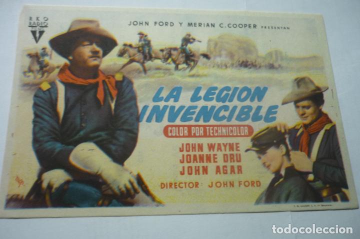 Cine: programa la legion invencible.-john wayne publicidad - Foto 1