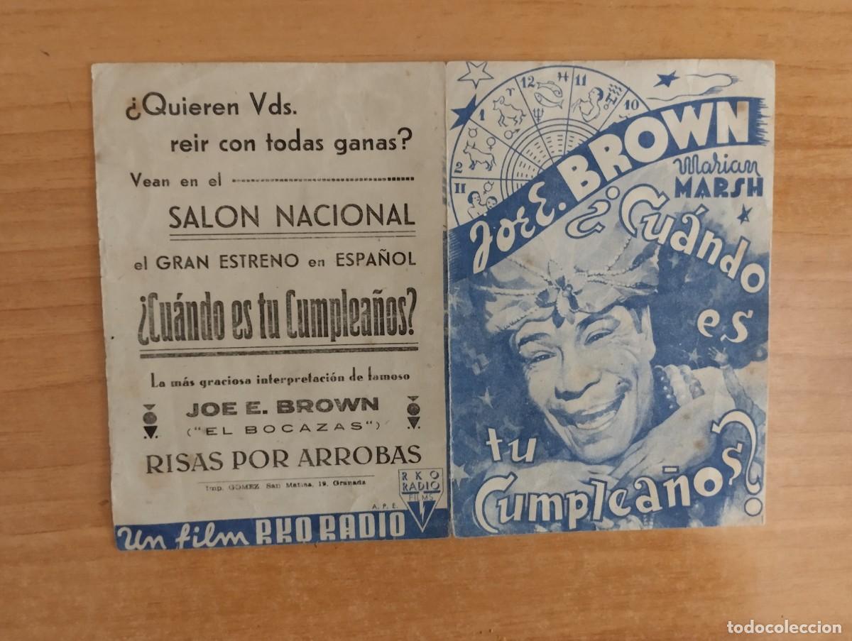 Cine: rojo-PROGRAMA DE CINE - CUANDO ES TU CUMPLEA&Ntilde;OS - Foto 1