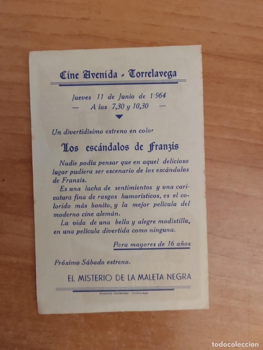 Cine: rojo-PROGRAMA DE CINE - LOS ESC&Aacute;NDALOS DE FRANZIS ct - Foto 2