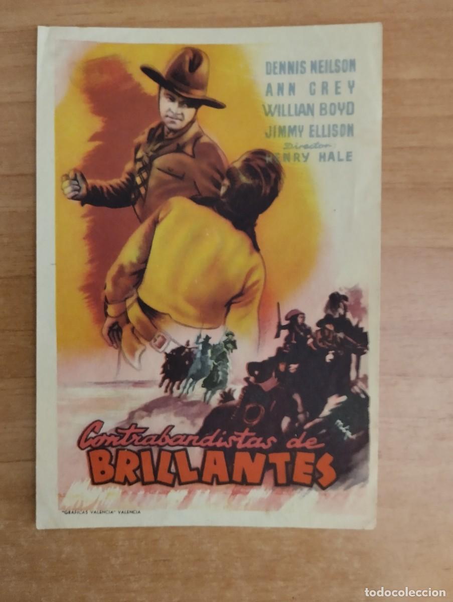 Cine: rojo-PROGRAMA DE CINE -CONTRABANDISTAS DE BRILLANTES. - Foto 1