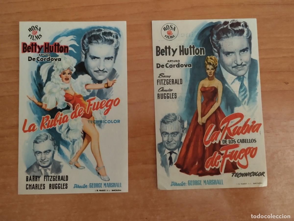 Cinema: rojo-- PROGRAMA DE CINE-- - LA RUBIA DE FUEGO, ct