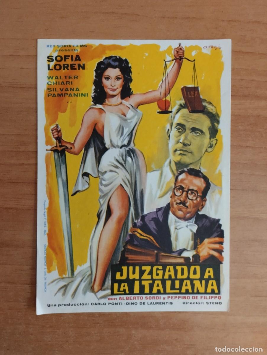 Cine: rojo-- PROGRAMA DE CINE-- JUZGADO A LA ITALIANA - Foto 1