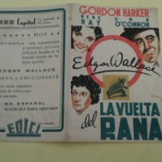 Cine: LA VUELTA DEL RANA GORDON HARKER ORIGINAL DOBLE C.P. CINE CAPITOL
