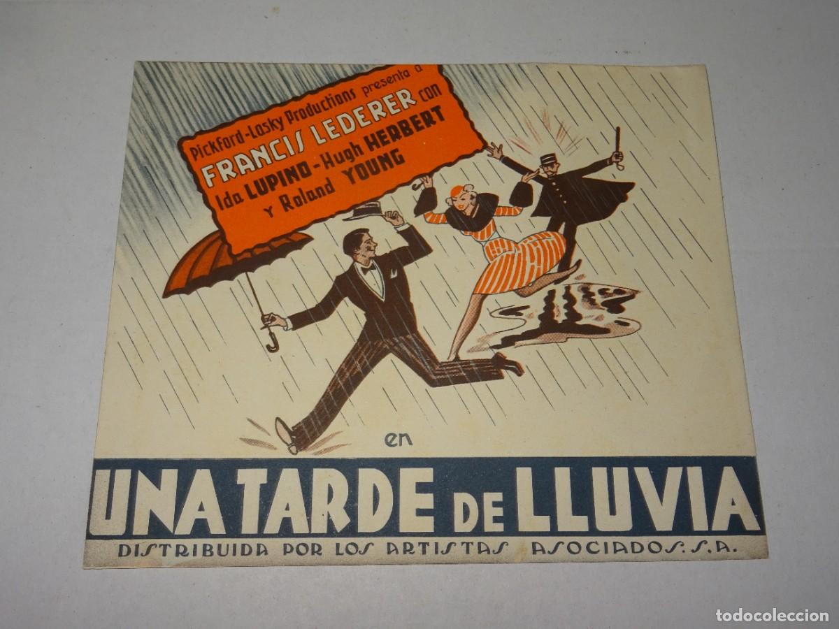 Cine: PROGRAMA DE CINE - UNA TARDE DE LLUVIA - FEANCIS LEDERER - Foto 1