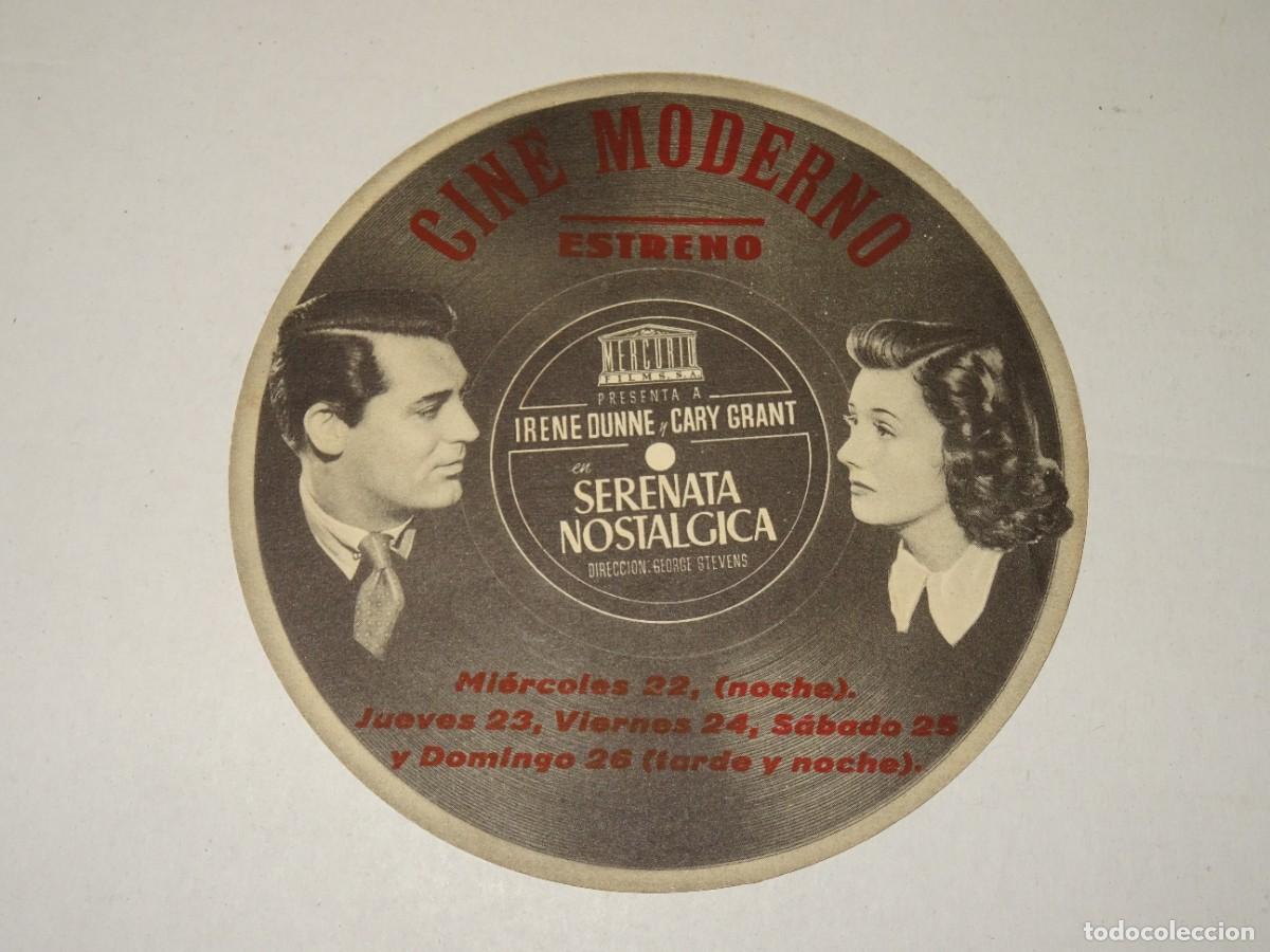 Cine: PROGRAMA DE CINE - SERENATA NOSTALGICA - CINE MODERNO - GARY GRANT - Foto 1