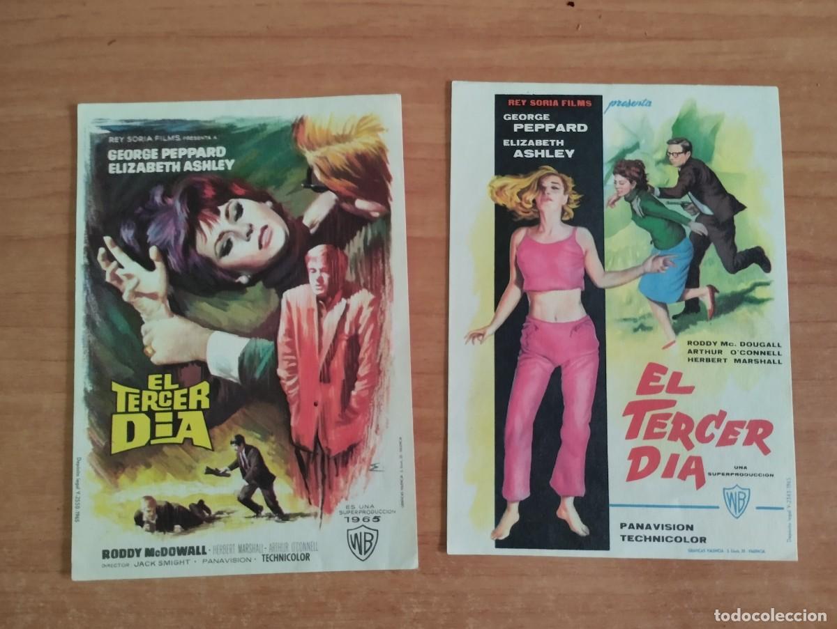 Folhetos de m&atilde;o de filmes antigos de cinema: rojo2-- PROGRAMA DE CINE-- EL TERCER DIA