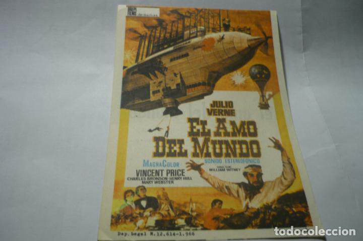 Cine: programa el amo del mundo - vincent price publicidad