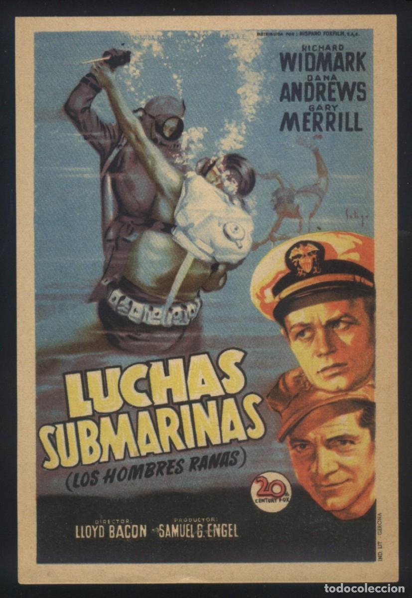 Cine: Q-06051- Luchas submarinas (The Frogmen) (SOLIG&Oacute;) Richard Widmark - Dana Andrews - Gary Merrill