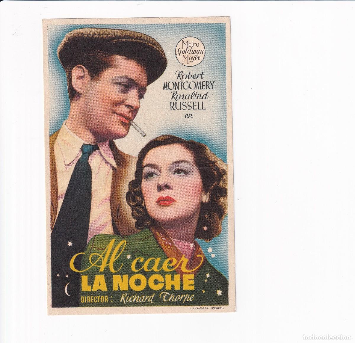 Cine: AL CAER LA NOCHE .- ROBERT MONTGOMERY