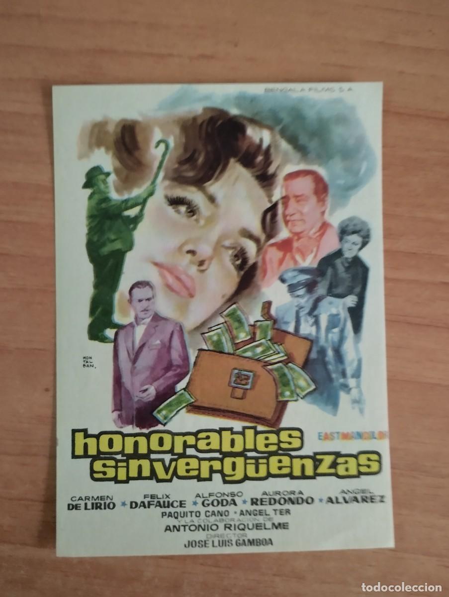 Cine: rojo2PROGRAMA DE CINE .---HONORABLES SINVERGUENZAS - Foto 1