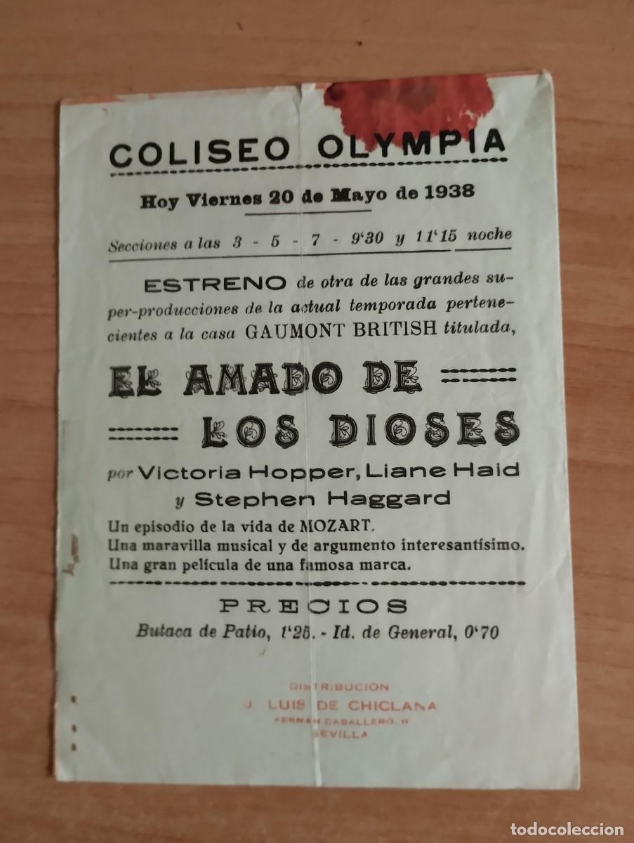 Cine: rojo2PROGRAMA DE CINE .---EL AMADO DE LOS DIOSES ct - Foto 4