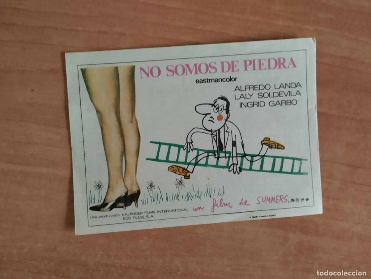 Folhetos de m&atilde;o de filmes antigos de cinema: rojo2PROGRAMA DE CINE .--- NO SOMOS DE PIEDRA