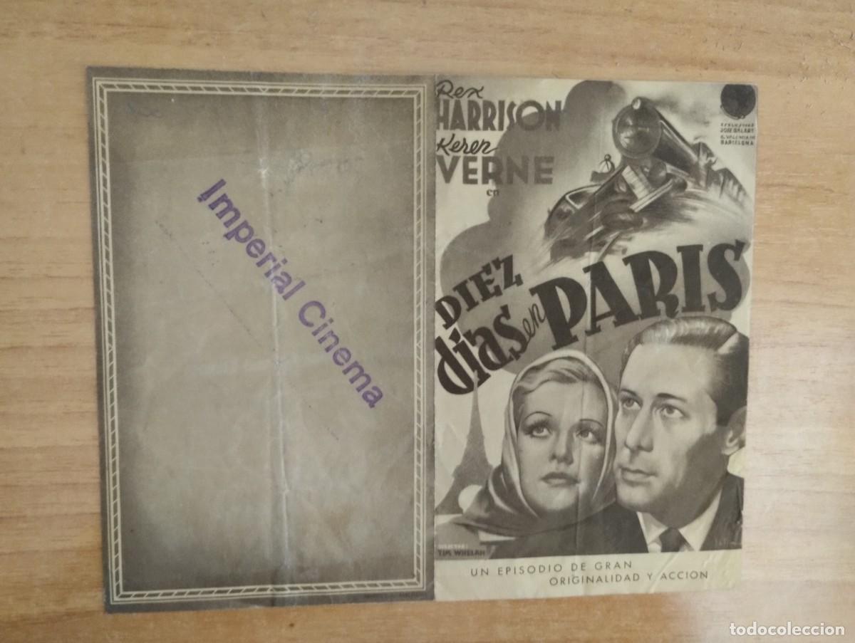  Flyers Publicitaires de films Anciens: rojo2PROGRAMA DE CINE .-- DIEZ DIAS EN PARIS