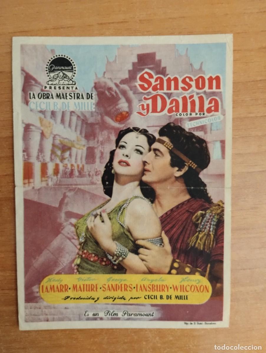 Cine: rojo-- PROGRAMA DE CINE-- - SANSON Y DALILA. ct - Foto 1