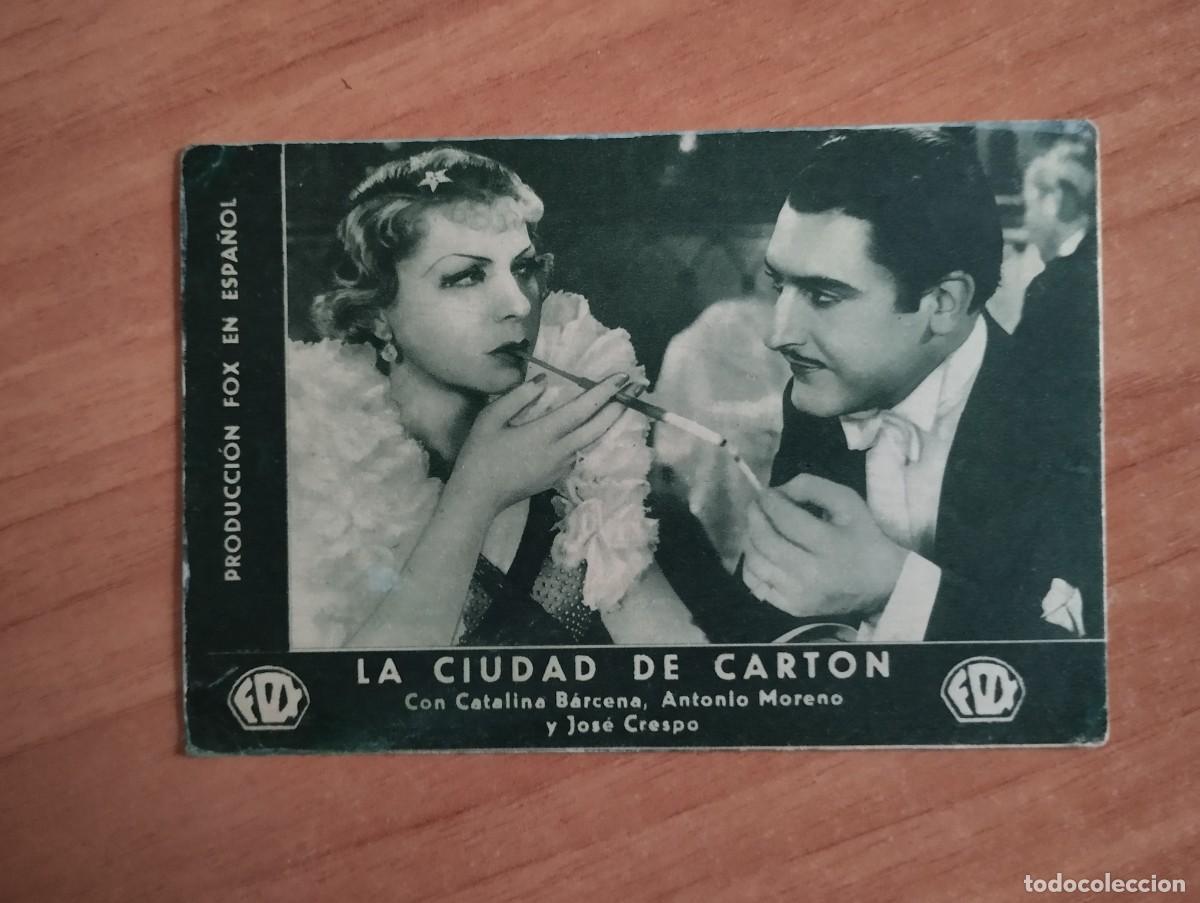 Cine: PROGRAMA DE CINE--LA CIUDAD DE CARTON (verde) - Foto 1