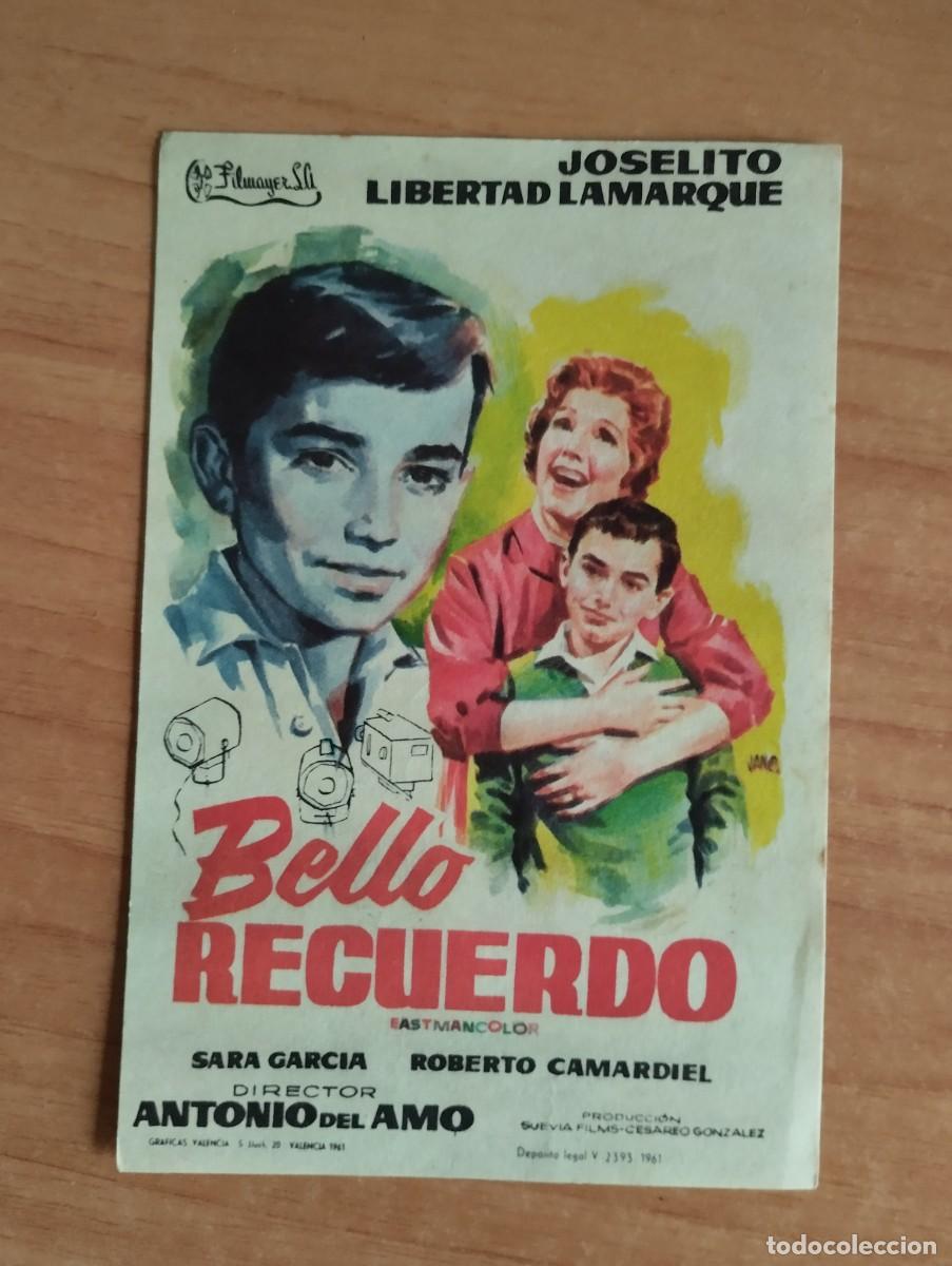 Cine: rojo2-- PROGRAMA DE CINE-- BELLO RECUERDO - Foto 1
