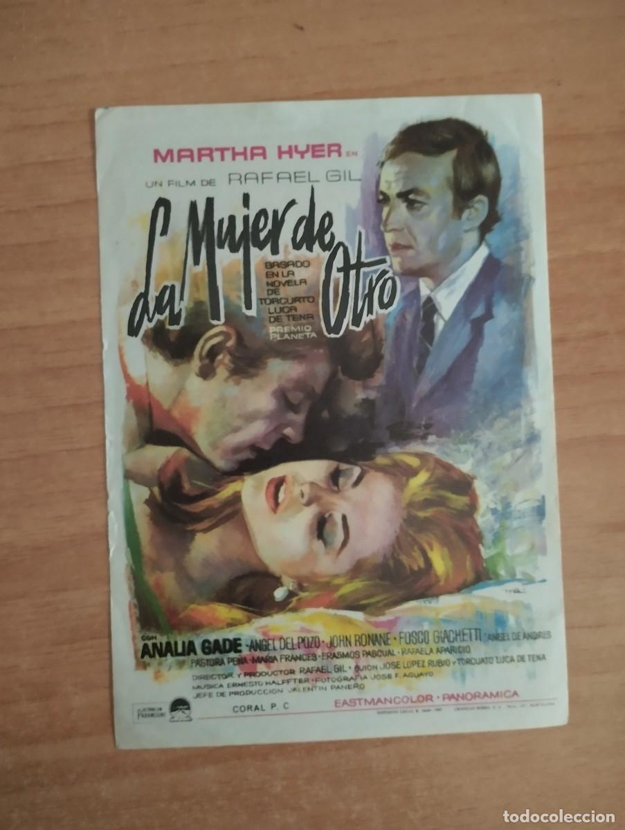 Cine: rojo-- PROGRAMA DE CINE-- - LA MUJER DE OTRO