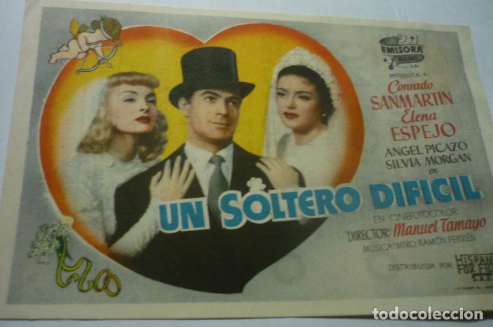 Cine: programa un soltero dificil conrado sanmartin publicidad - Foto 1
