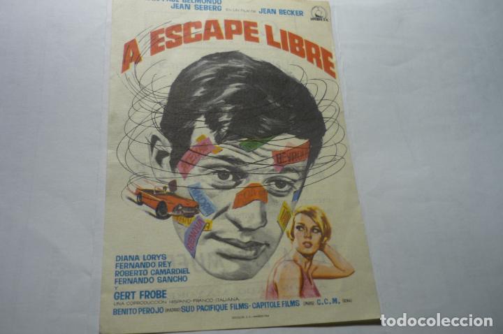 Cine: programa a escape libre j.p.belmondo . -publicidad - Foto 1