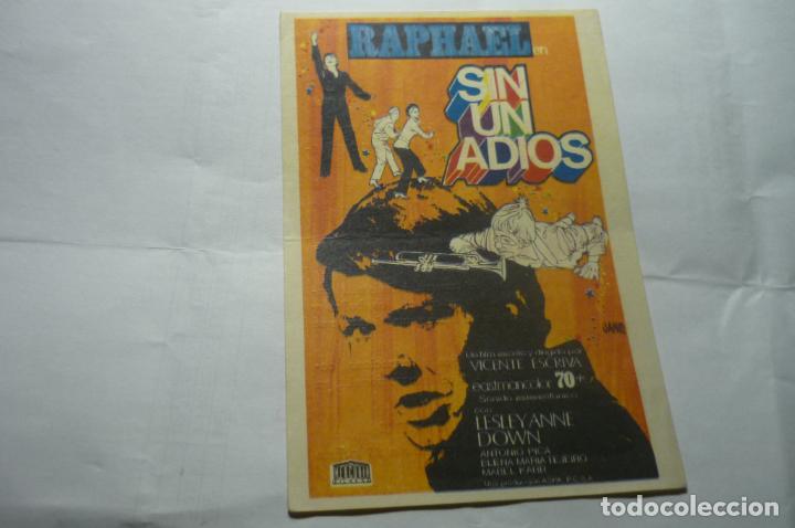Cine: programa sin un adios -raphael publicidad - Foto 1
