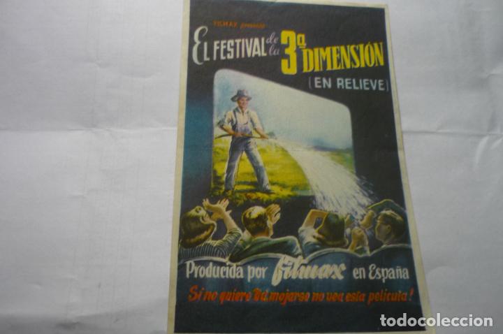 Cine: programa festival de la 3&ordm; dimension .- publicidad - Foto 1