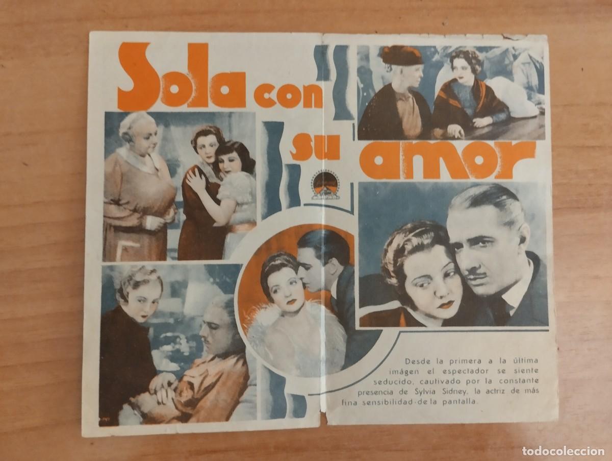 Cine: rojo-- PROGRAMA DE CINE-- - SOLA CON SU AMOR, - Foto 4