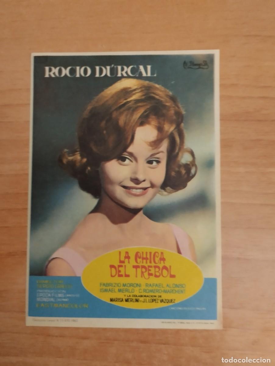  Flyers Publicitaires de films Anciens: rojo-- PROGRAMA DE CINE-- LA CHICA DEL TREBOL