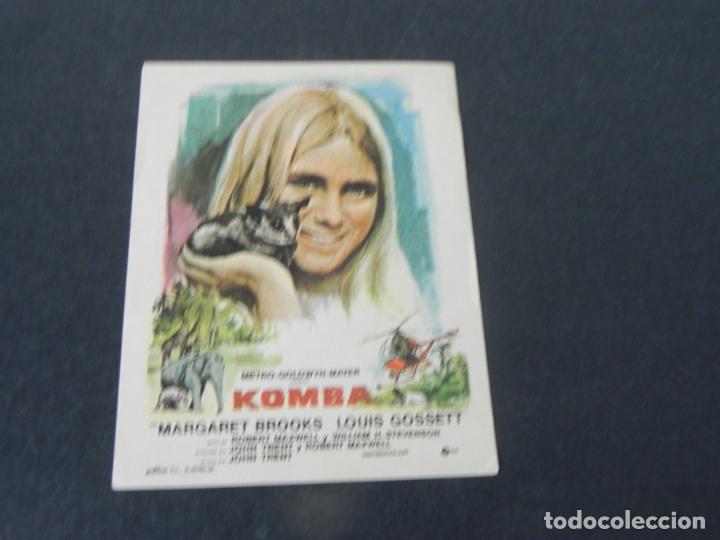 Cine: FOLLETO DE CINE - KOMBA (MARGARET BROOKS / LOUIS GOSSETT)