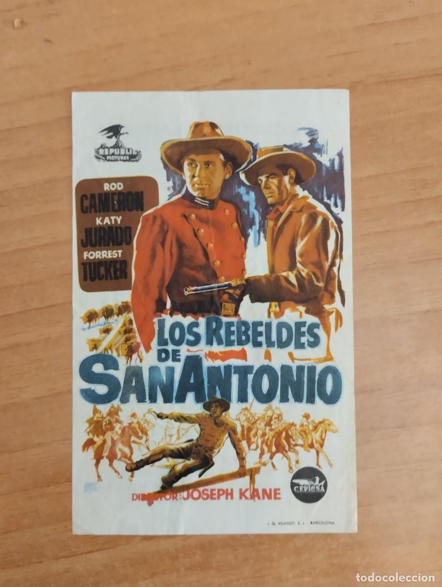 Cine: verde-- PROGRAMA DE CINE-- LOS REBELDES DE SAN ANTONIO ct - Foto 1
