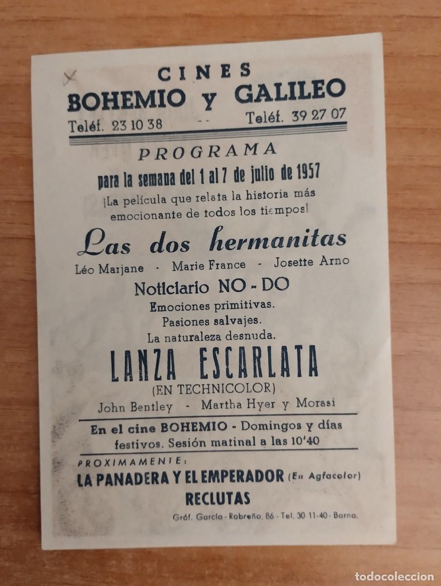Cine: verde-- PROGRAMA DE CINE-- LANZA ESCARLATA ct - Foto 2