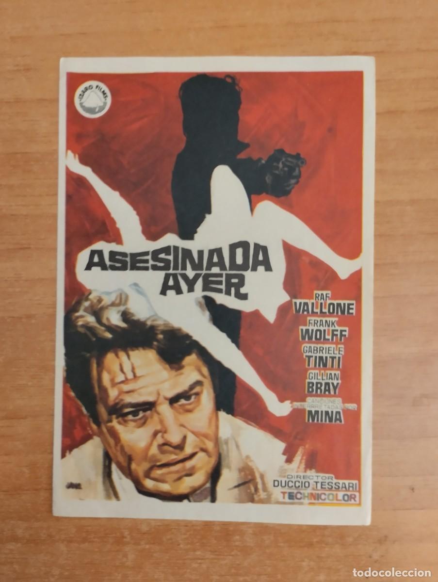Cine: verde-- PROGRAMA DE CINE--ASESINADA AYER - Foto 1