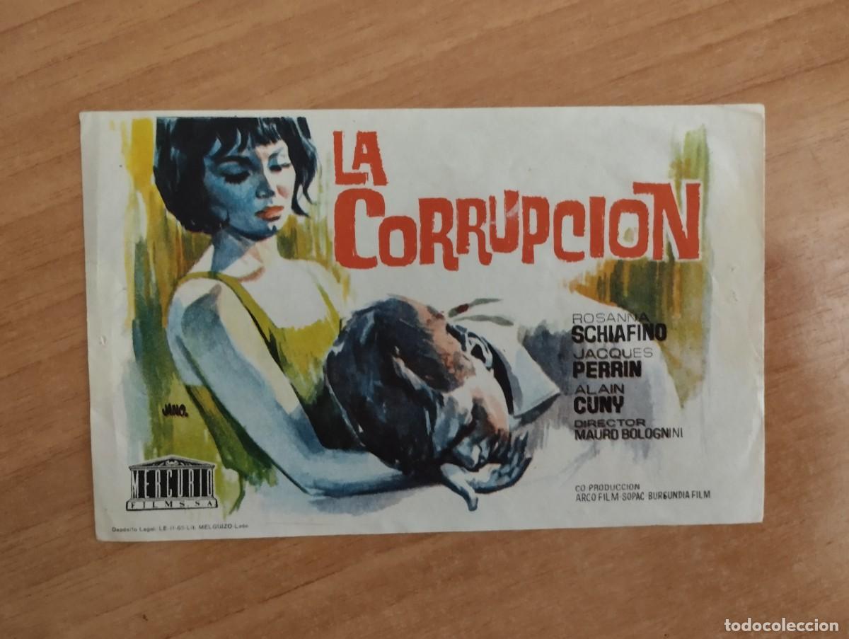 Cine: verde-PROGRAMA DE CINE-- LA CORRUPCION
