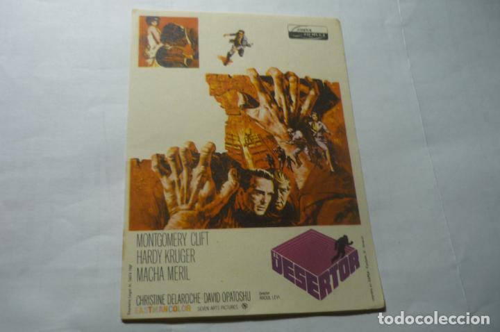 Cine: PROGRAMA EL DESERTOR MONTGOMERY CLIFT - Foto 1