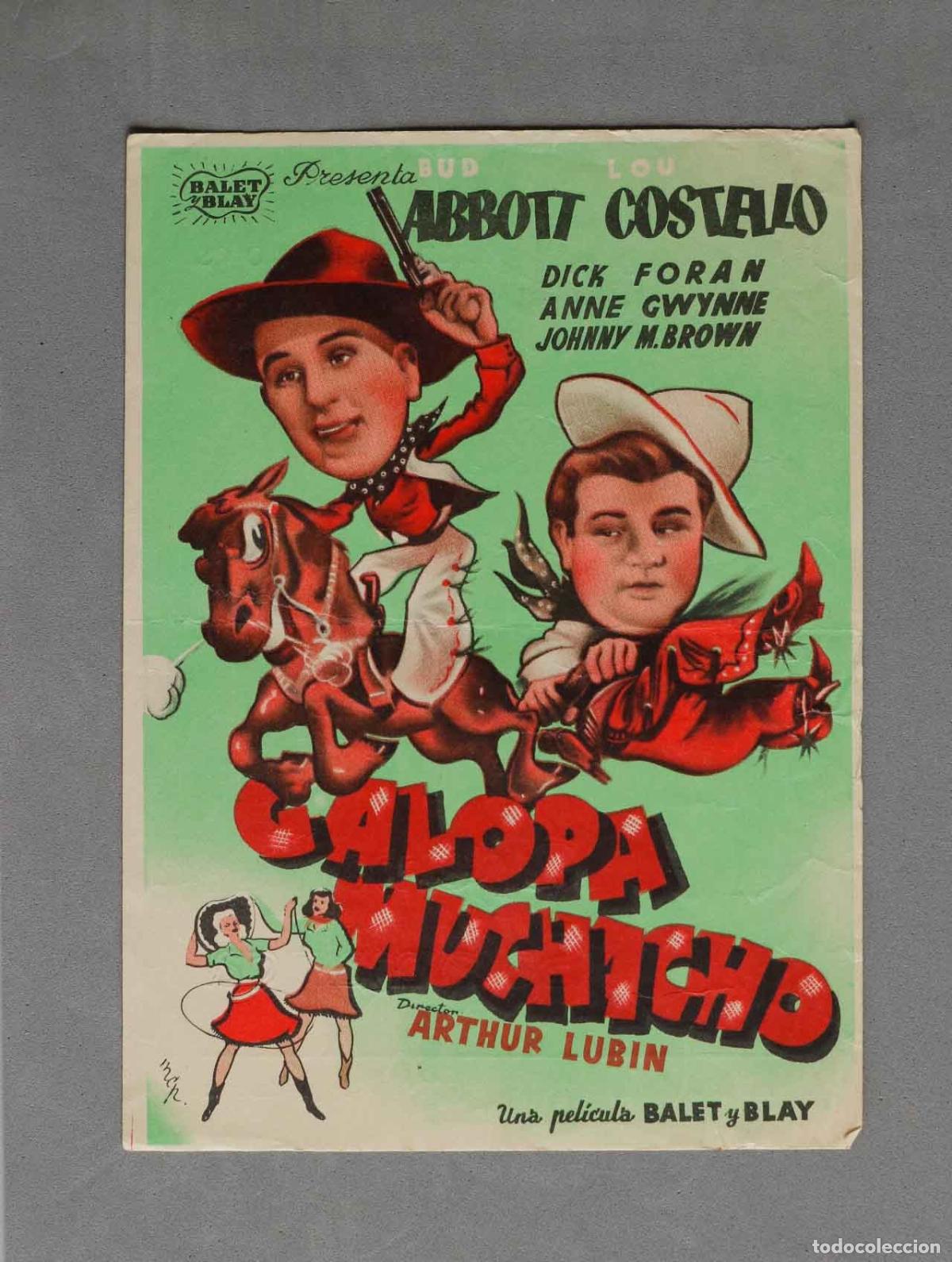 Cine: PROGRAMA DE CINE-- - GALOPA MUCHACHO - Foto 1