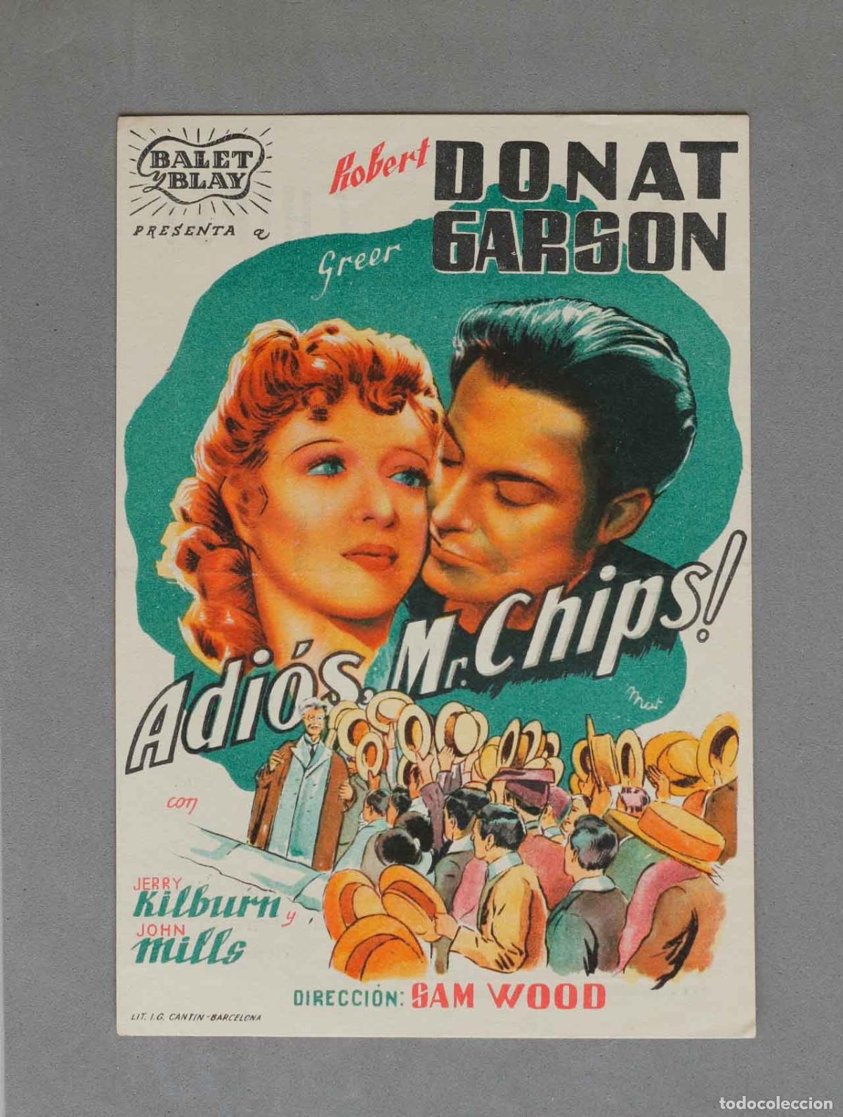 Cine: PROGRAMA DE CINE adi&oacute;s mister chips - Foto 1