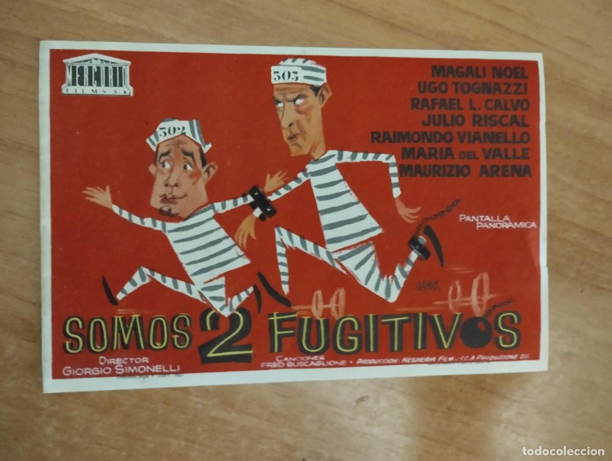 Cine: verde2- PROGRAMA DE CINE-- SOMOS 2 FUGITIVOS, - Foto 1