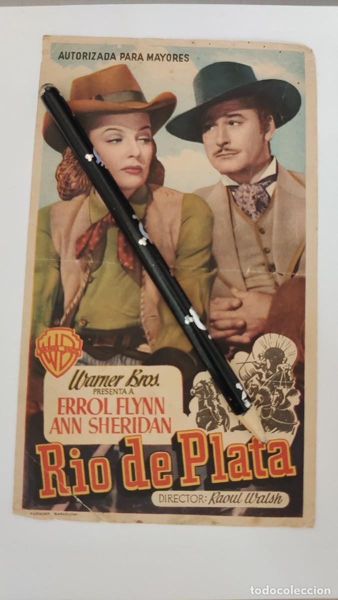 Cine: Rio de Plata. Sello cine Coliseum. Error Flynn