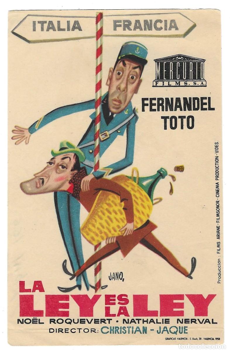 Cine: Programa Cine. La Ley es La Ley. 19-1641 - Foto 1