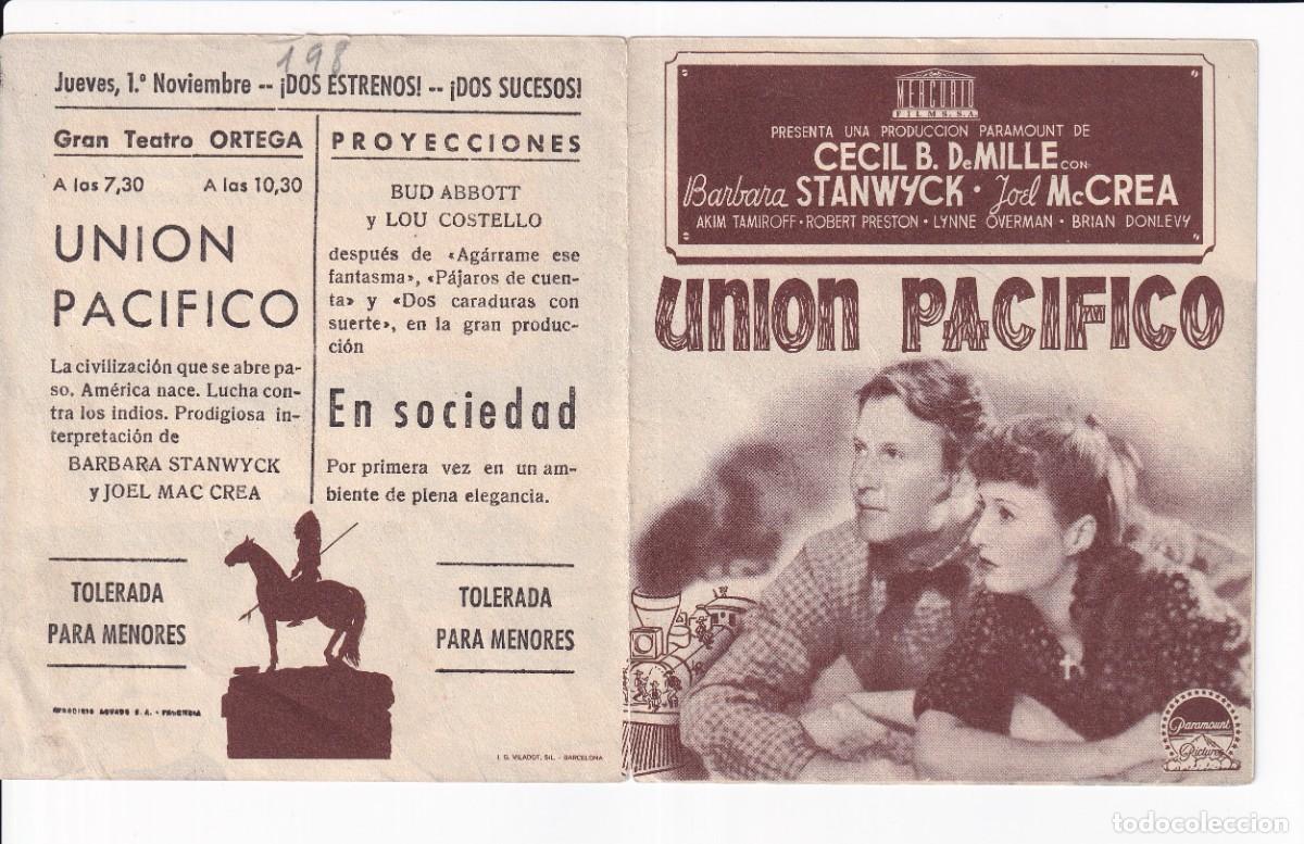 Cine: UNION PACIFICO .- BARBARA STANWYCK